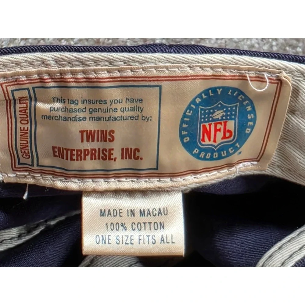 Vintage NFL Super Bowl XXXV Hat Twins Enterprise 2001 Tampa Florida‎ Navy Blue